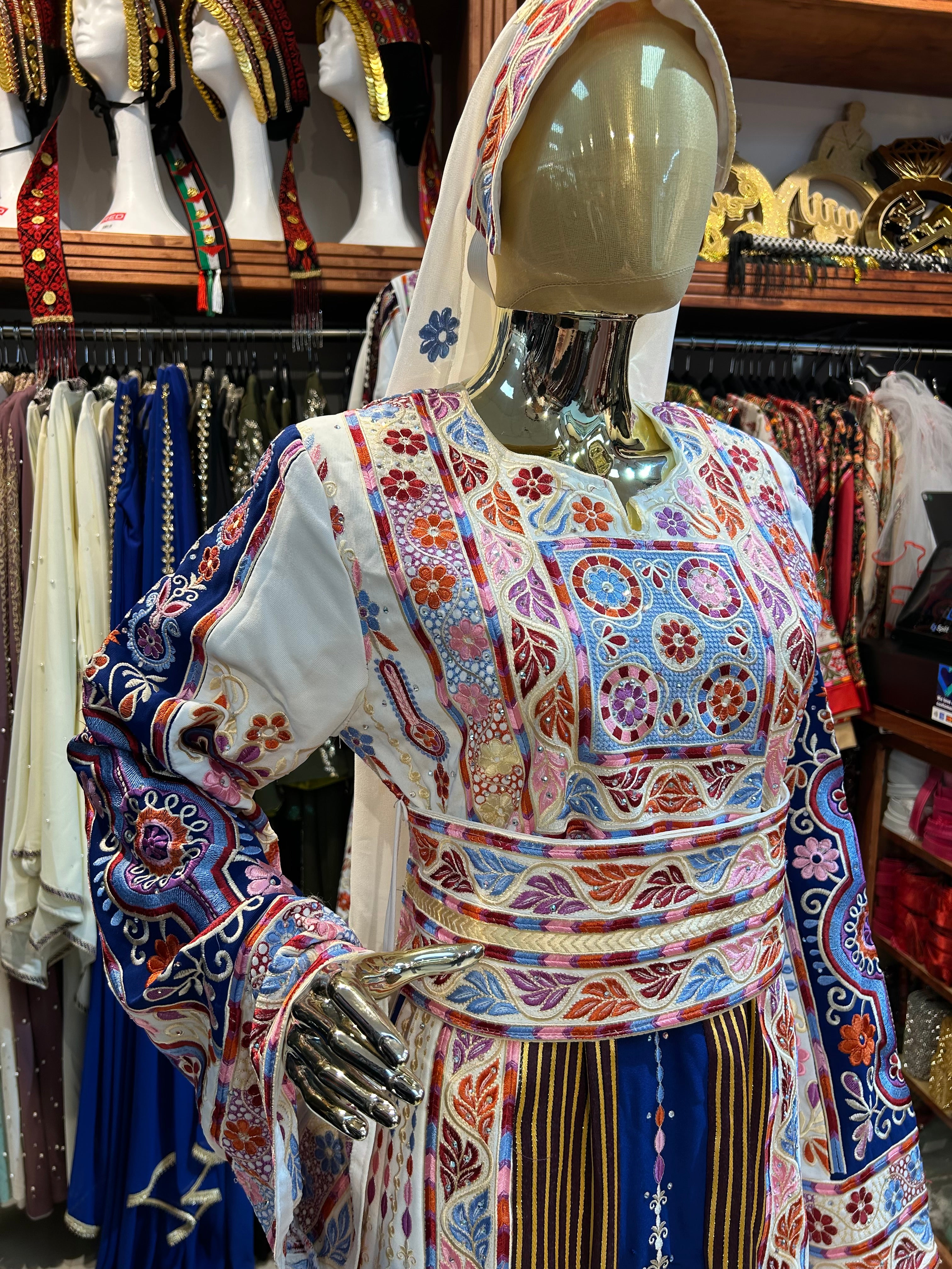 Blue Malaka Thobe